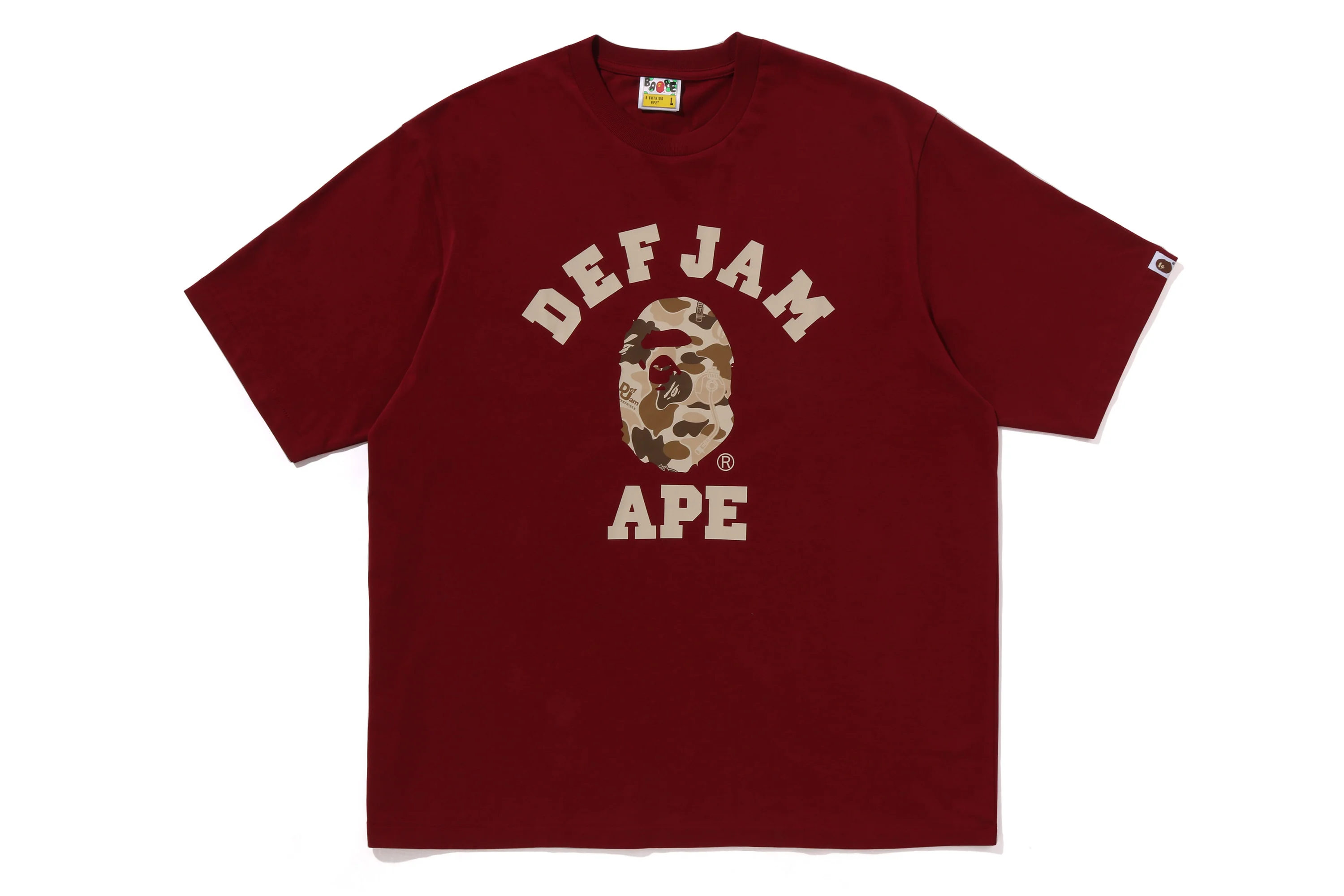 BAPE X DEF JAM CAMO COLLEGE RELAXED FIT TEE - Image 9