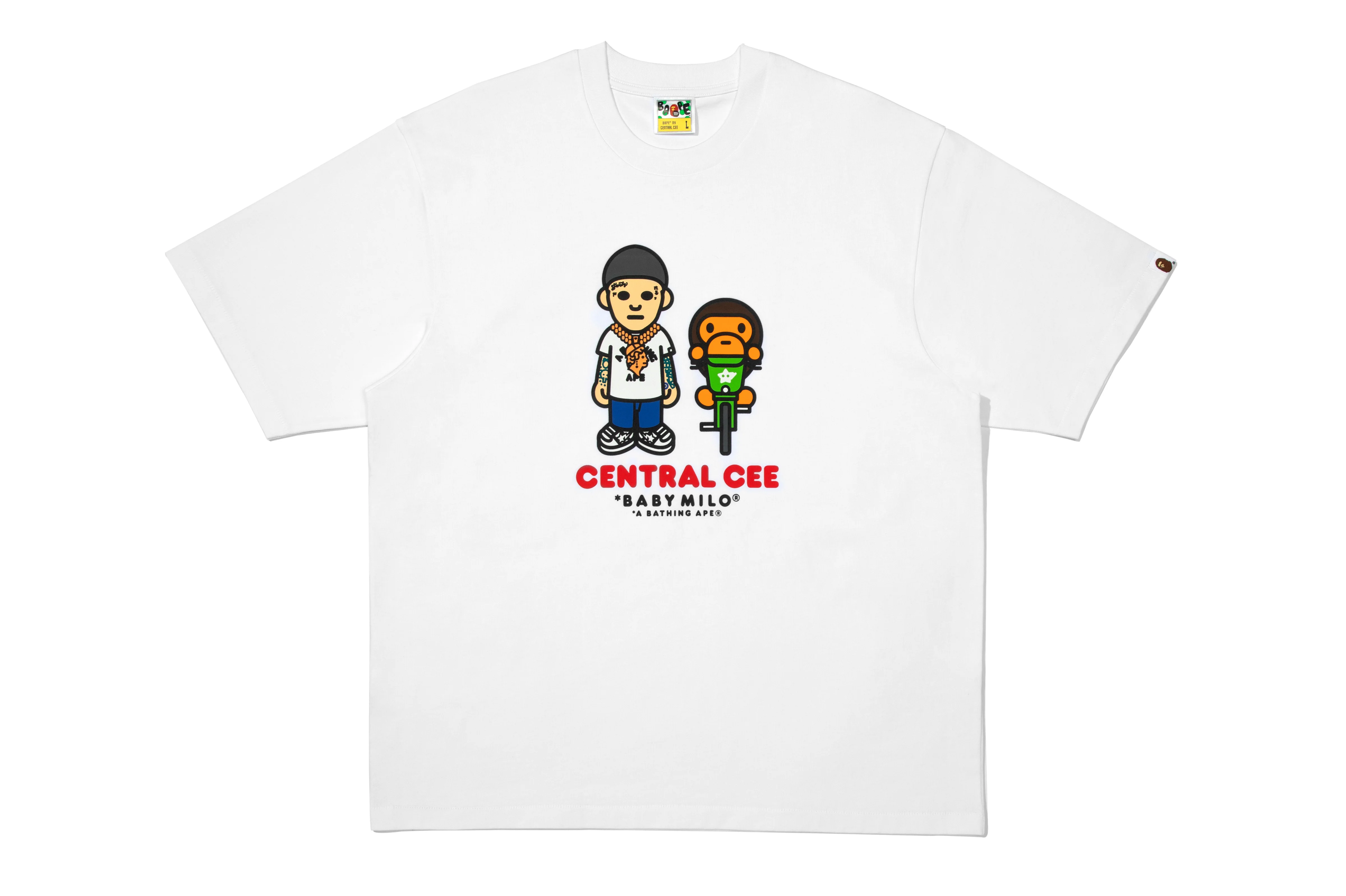 BAPE X SPOTIFY BY CENTRAL CEE BABY MILO RELAXED FIT TEE - Image 5
