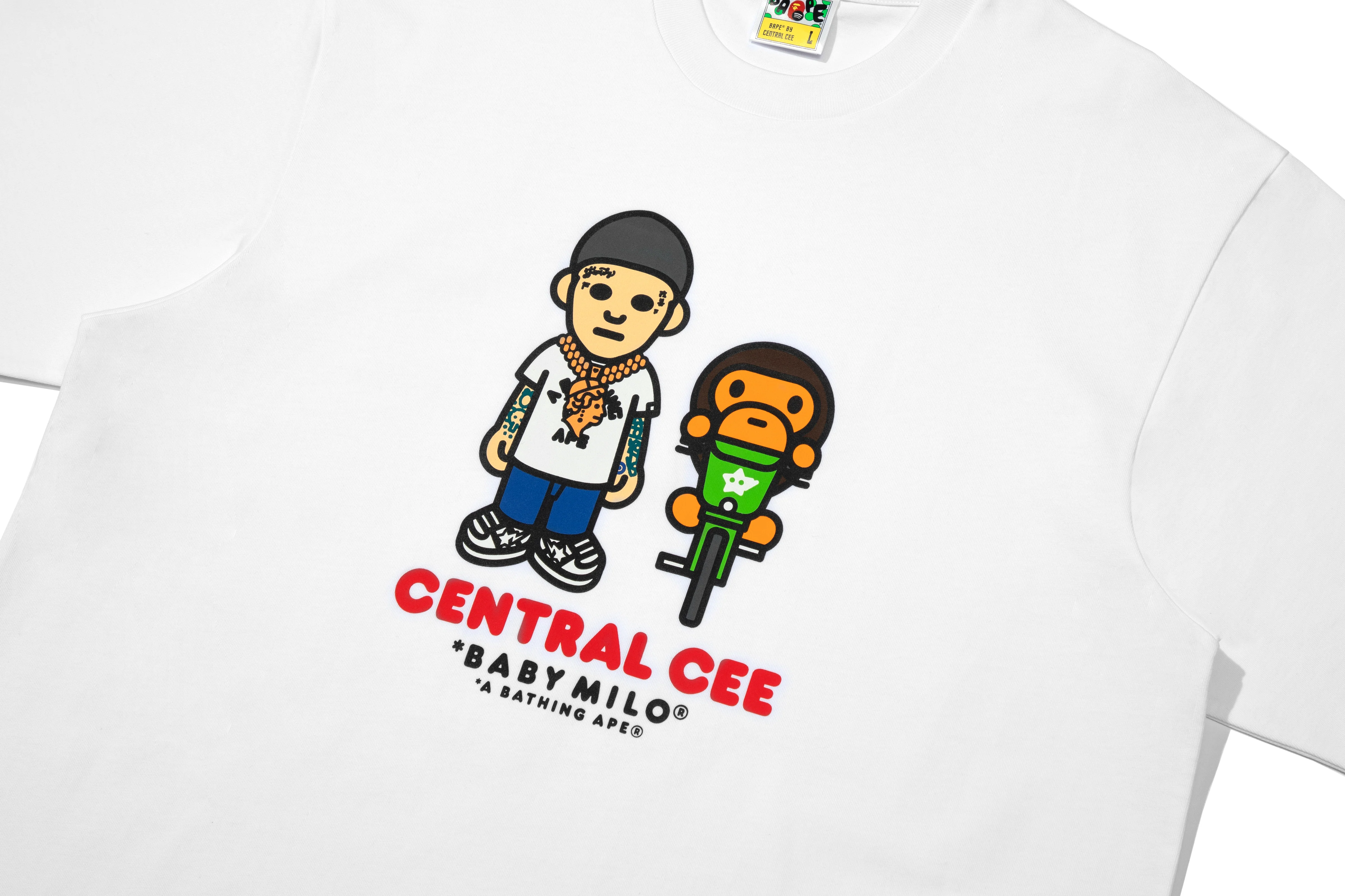 BAPE X SPOTIFY BY CENTRAL CEE BABY MILO RELAXED FIT TEE - Image 6