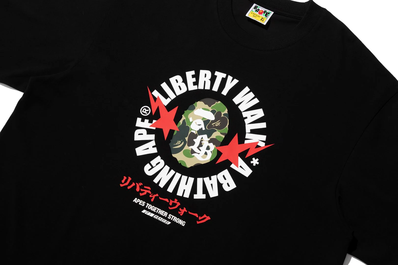 BAPE X LIBERTY WALK ABC CAMO APE HEAD RELAXED FIT TEE - Image 3