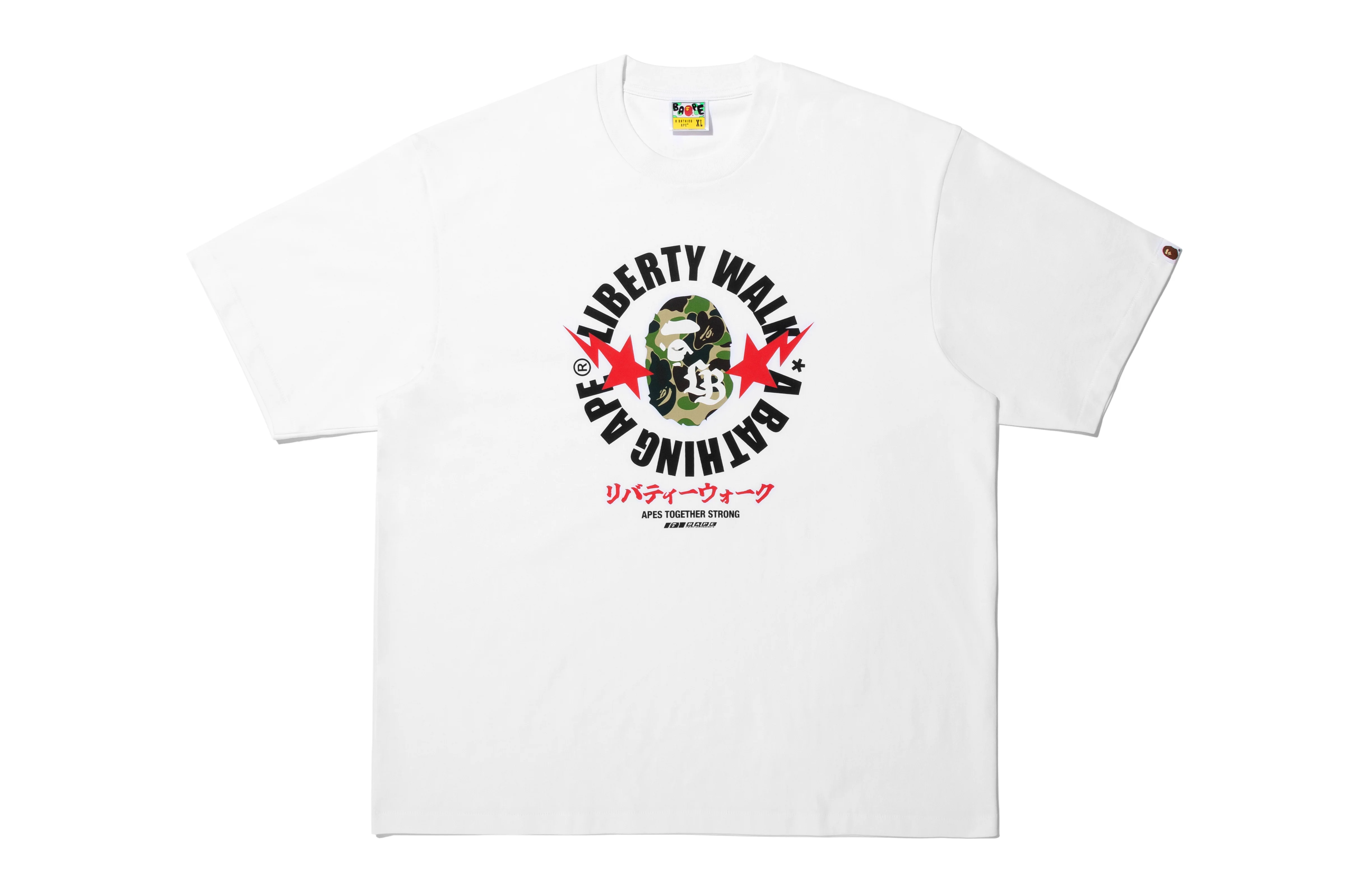 BAPE X LIBERTY WALK ABC CAMO APE HEAD RELAXED FIT TEE - Image 4