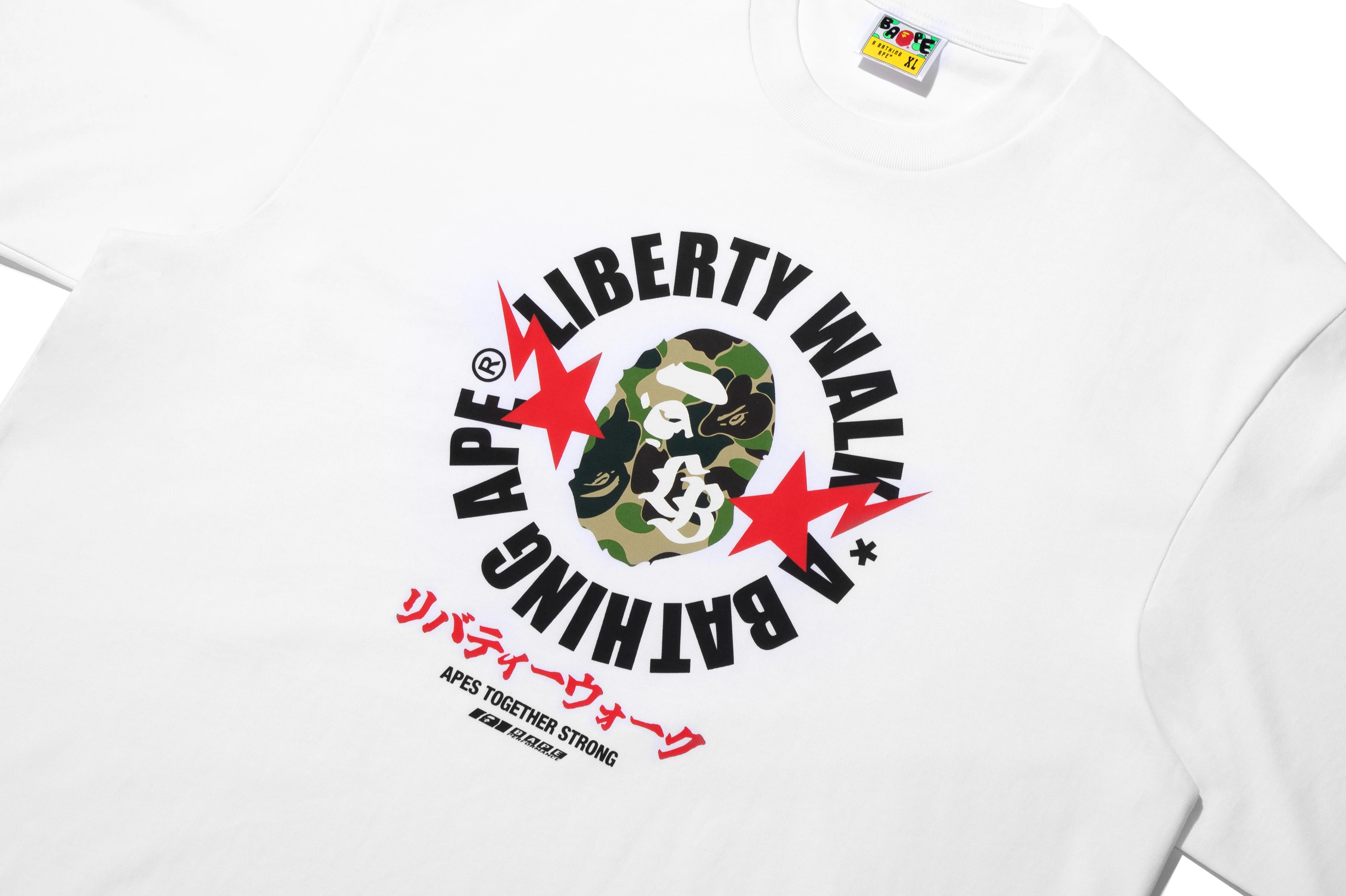 BAPE X LIBERTY WALK ABC CAMO APE HEAD RELAXED FIT TEE - Image 6