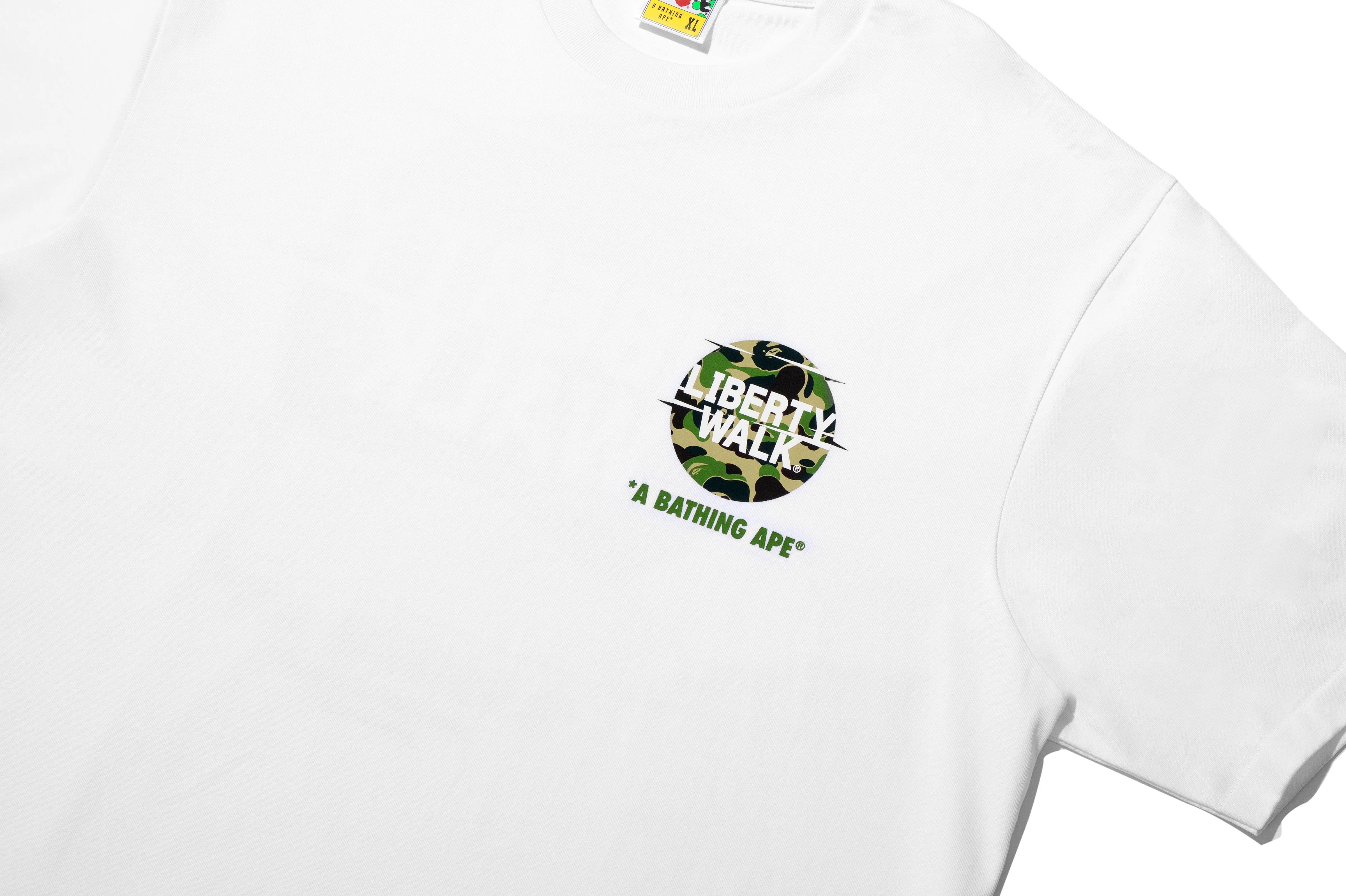 BAPE X LIBERTY WALK ABC CAMO LOGO RELAXED FIT TEE - Image 2
