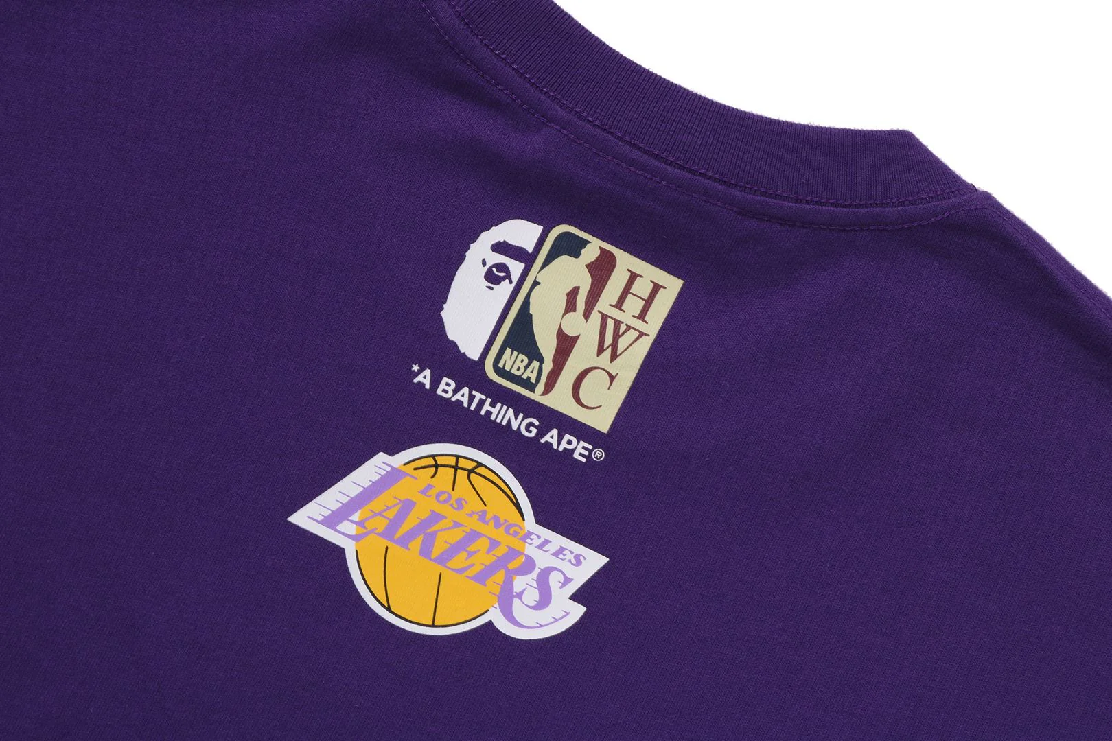 BAPE X M&N NBA - LOS ANGELES LAKERS TEE - Image 4