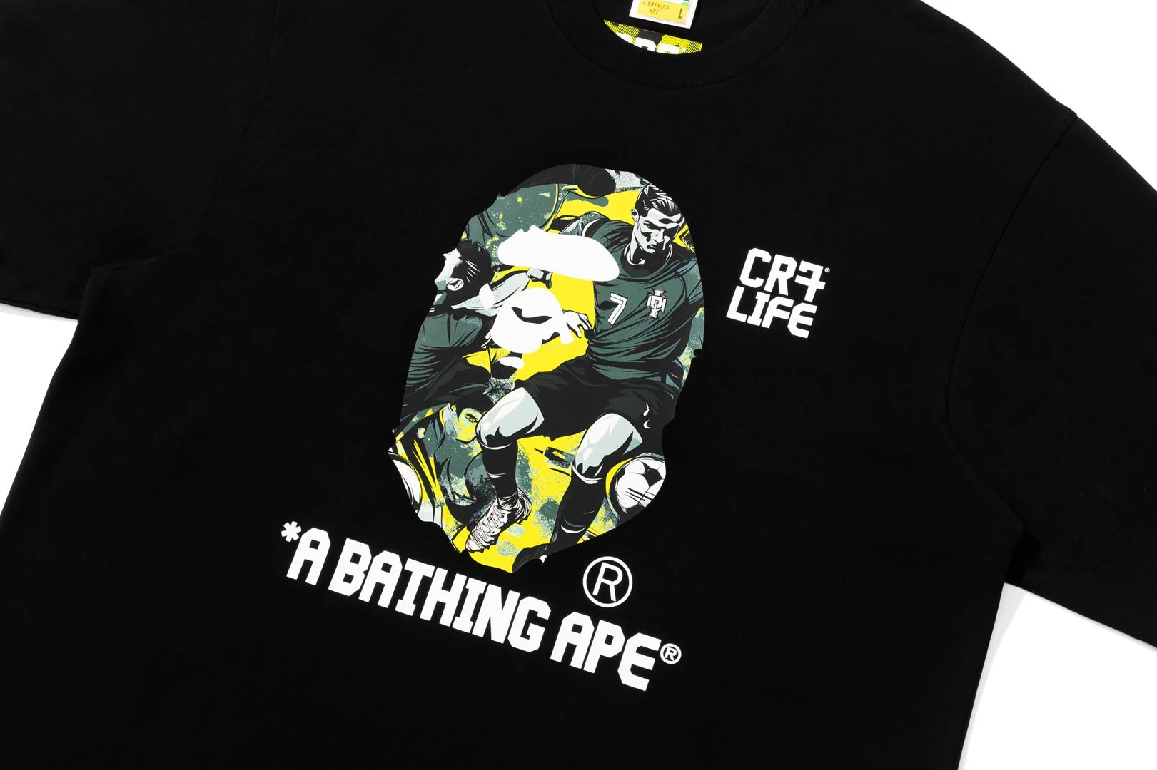 BAPE X CR7 LIFE GRAPHIC A BATHING APE RELAXED FIT TEE #1 - Image 2