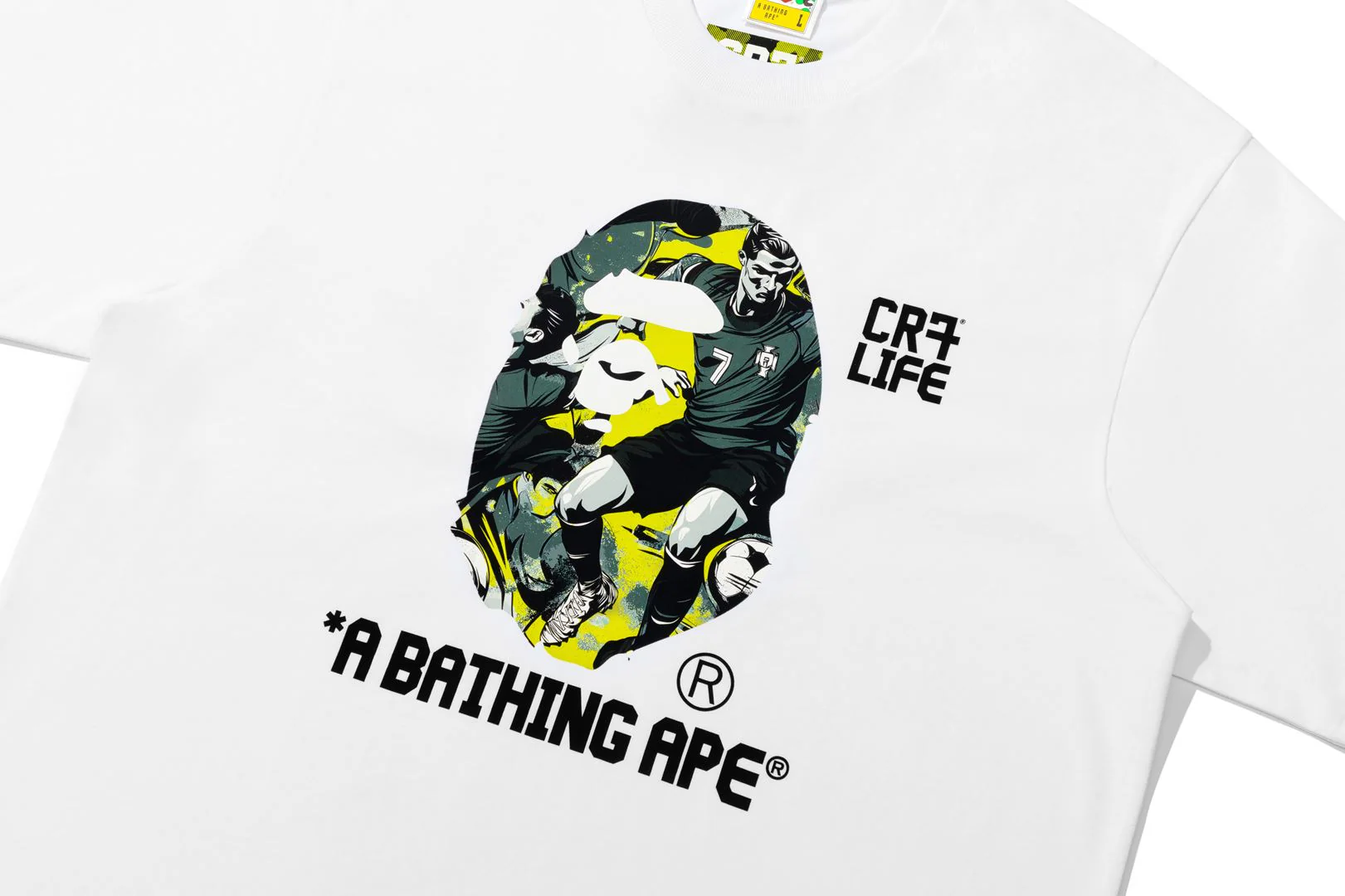 BAPE X CR7 LIFE GRAPHIC A BATHING APE RELAXED FIT TEE #1 - Image 5