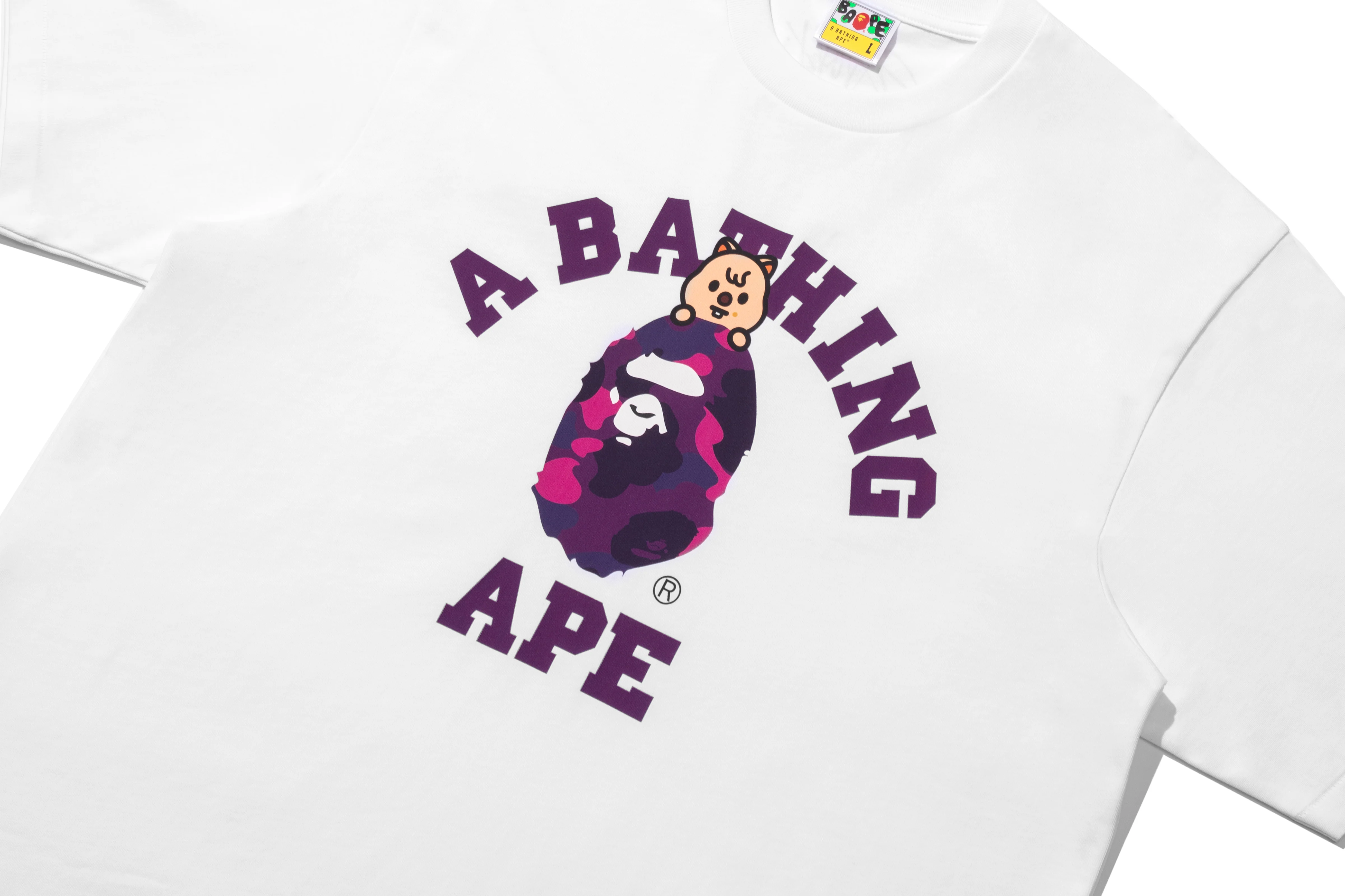 BAPE X STRAY KIDS HAN QUOKKA COLLEGE TEE - Image 2