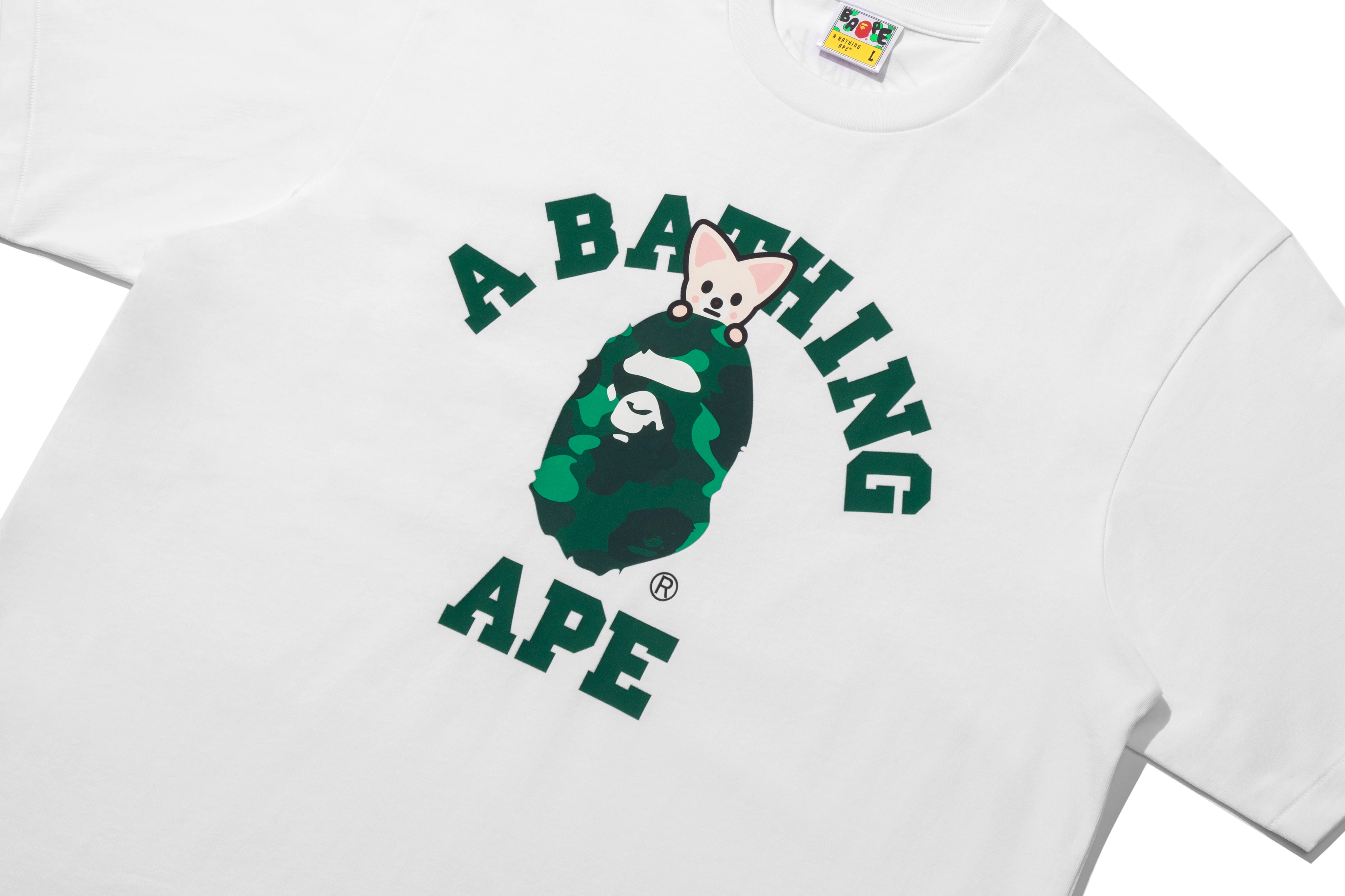 BAPE X STRAY KIDS FOXI.NY COLLEGE TEE - Image 2