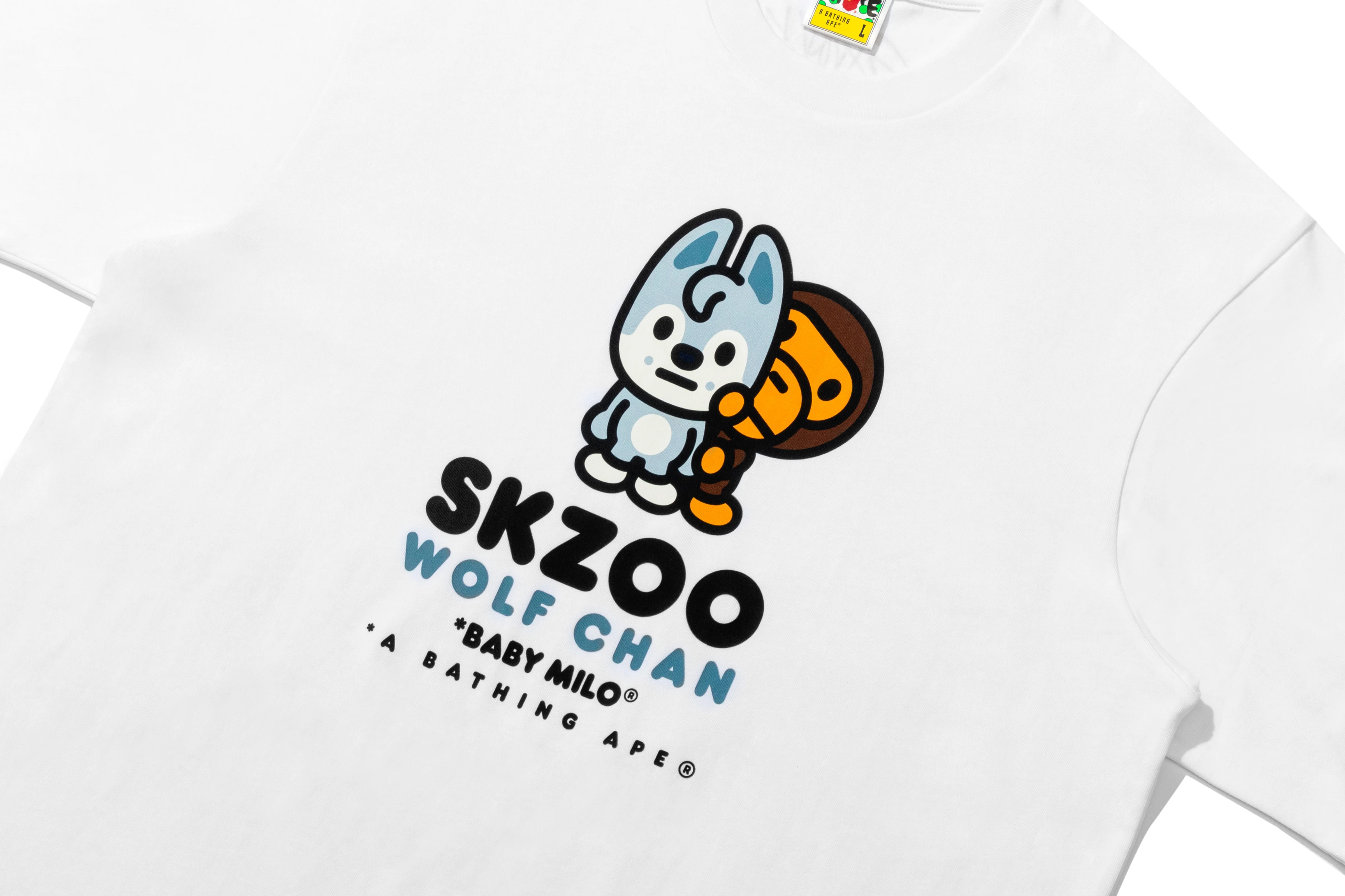 BAPE X STRAY KIDS WOLF CHAN BABY MILO TEE - Image 2