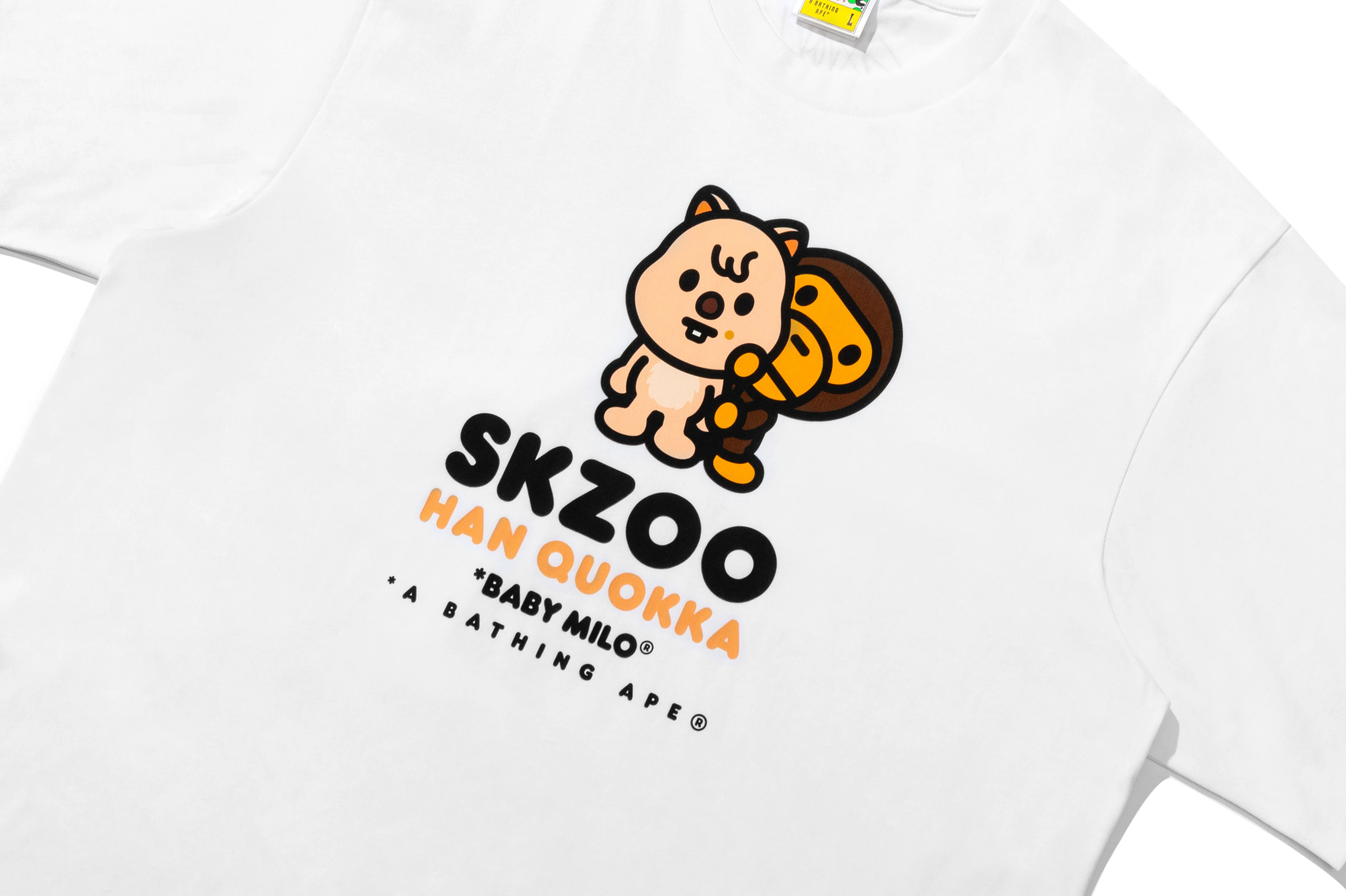 BAPE X STRAY KIDS HAN QUOKKA BABY MILO TEE - Image 2