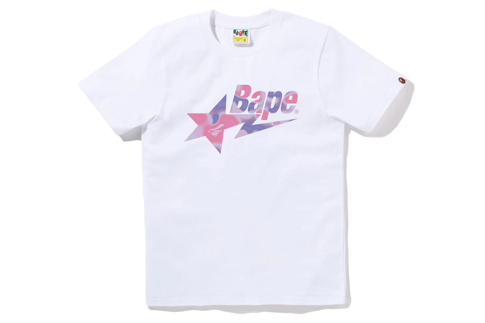 BAPE WOMENS LIQUID CAMO STA LOGO T-SHIRT - Image 4