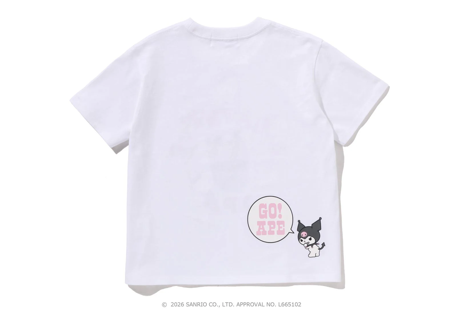 BAPE X KUROMI COLLEGE MINI TEE LADIES - Image 6