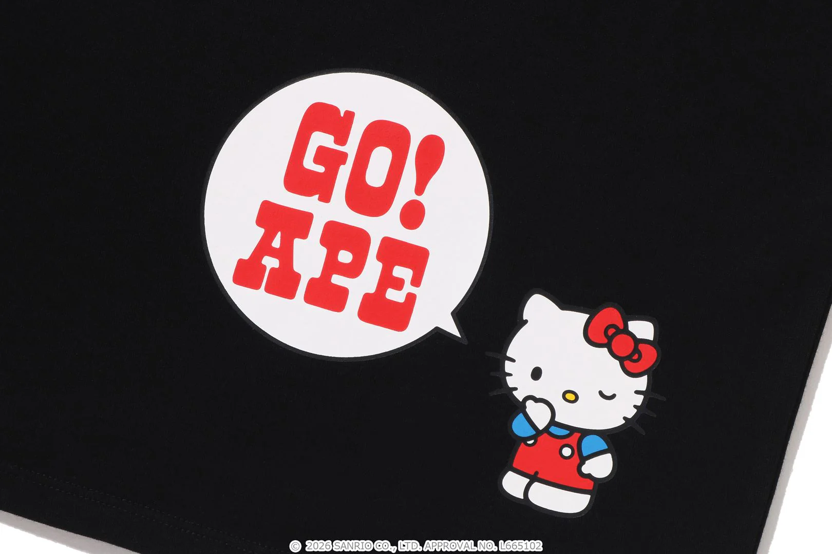 BAPE X HELLO KITTY COLLEGE MINI TEE LADIES - Image 5