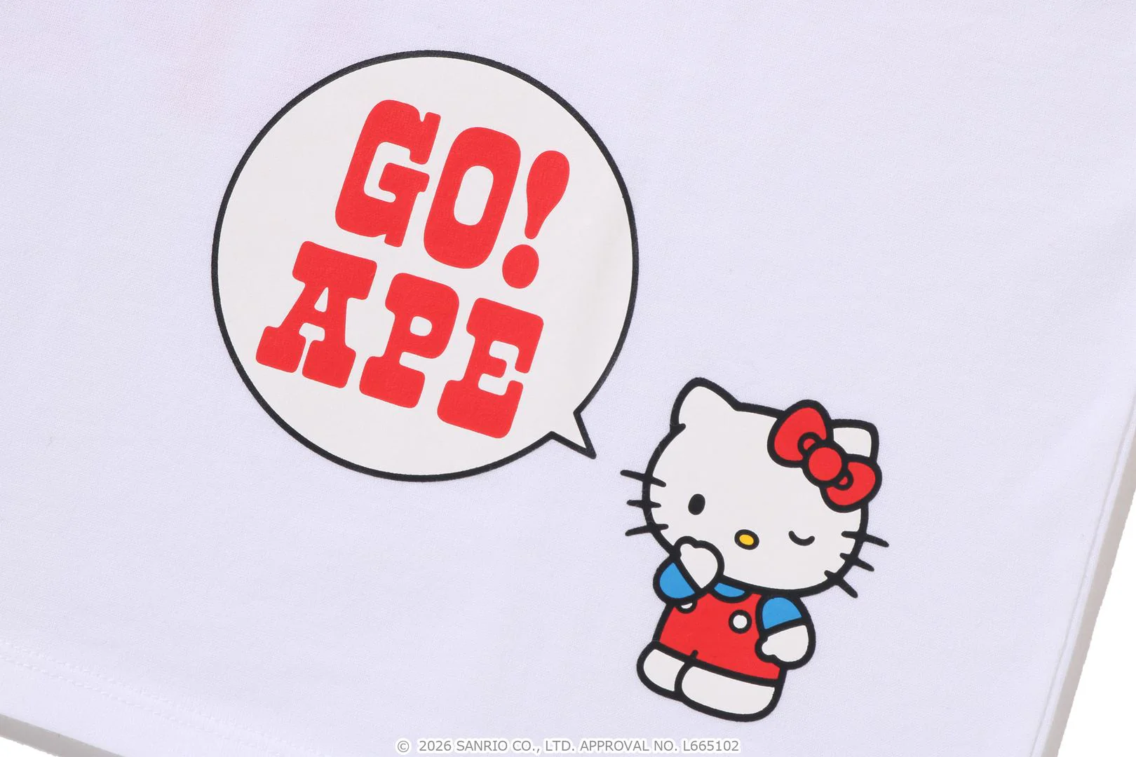 BAPE X HELLO KITTY COLLEGE MINI TEE LADIES - Image 8