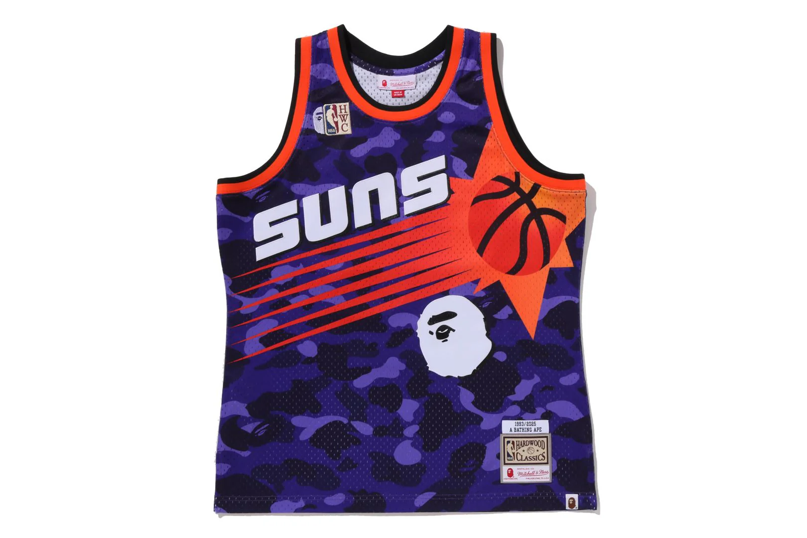 BAPE X M&N NBA - PHOENIX SUNS SWINGMAN JERSEY