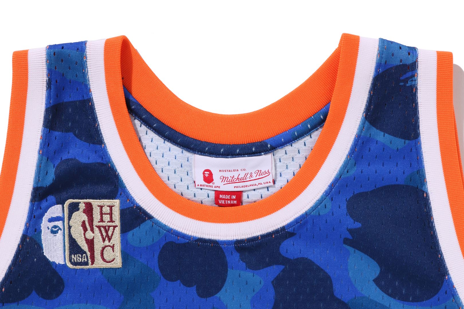 BAPE X M&N NBA - NEW YORK KNICKS SWINGMAN JERSEY - Image 5
