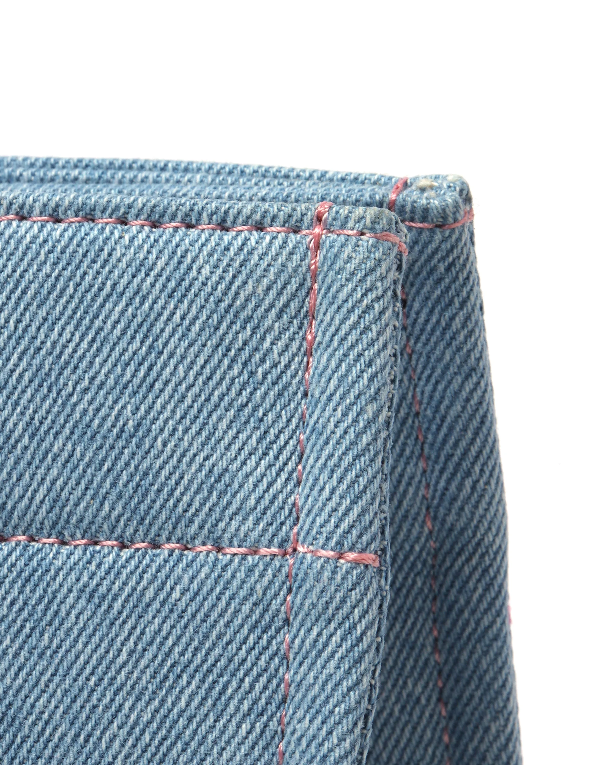 BAPY LOGO EMBOSSED DENIM TOTE - Image 5